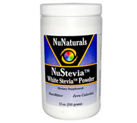 White Stevia Powder, NuNaturals (340g)